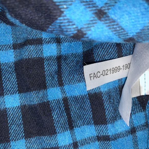 Cakeworthy Disney Star Wars May The Force Blue Plaid Flannel LS Button Up Med - Picture 8 of 10